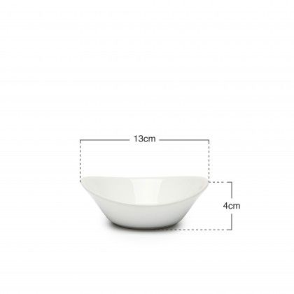 Taça Porcelana Serpis Branco 13X11X4cm Taça Porcelana Serpis Branco 13X11X4cm