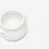 Pote Porcelana Branco 37cl 13.3X11X7.8cm Pote Porcelana Branco 37cl 13.3X11X7.8cm