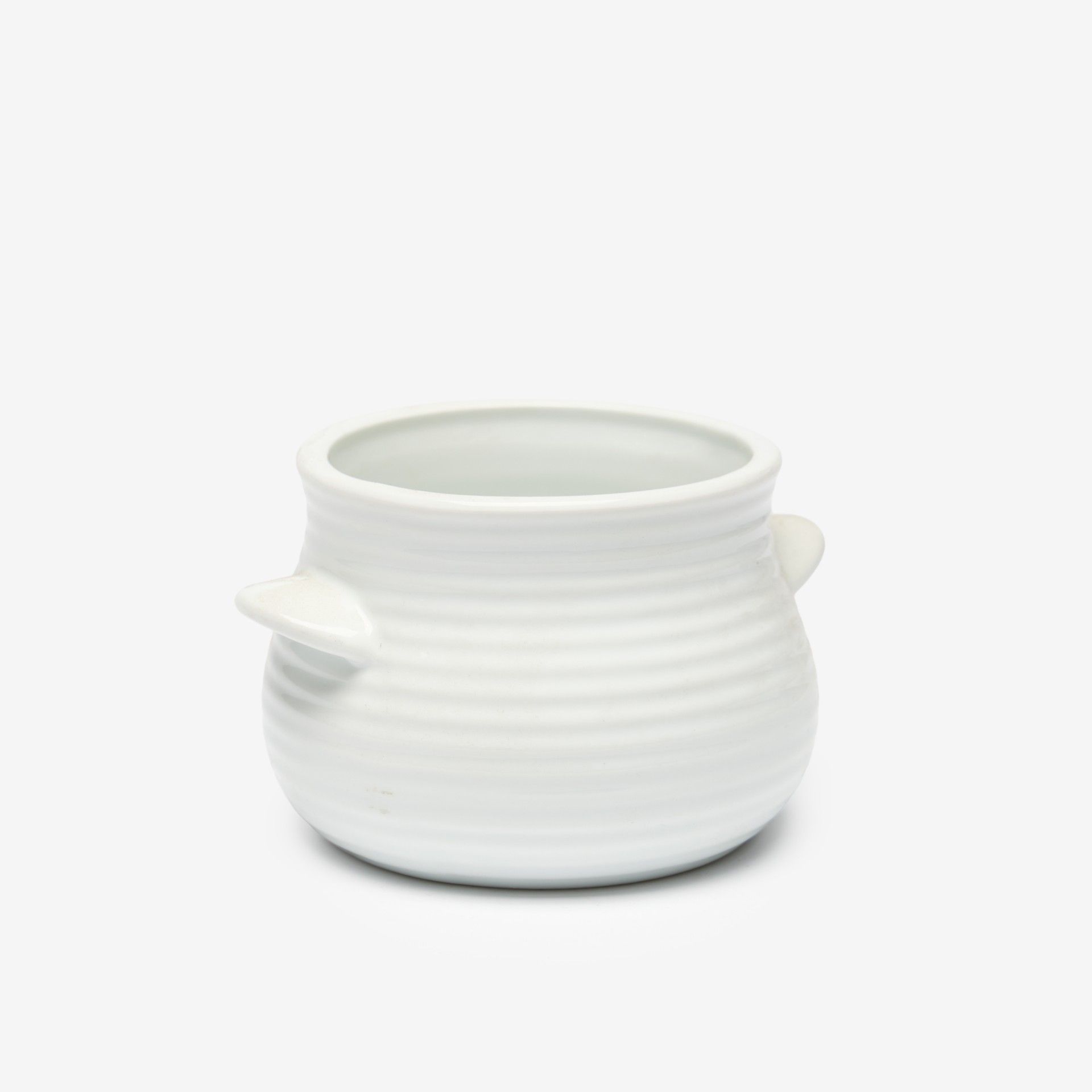 Pote Porcelana Branco 37cl 13.3X11X7.8cm