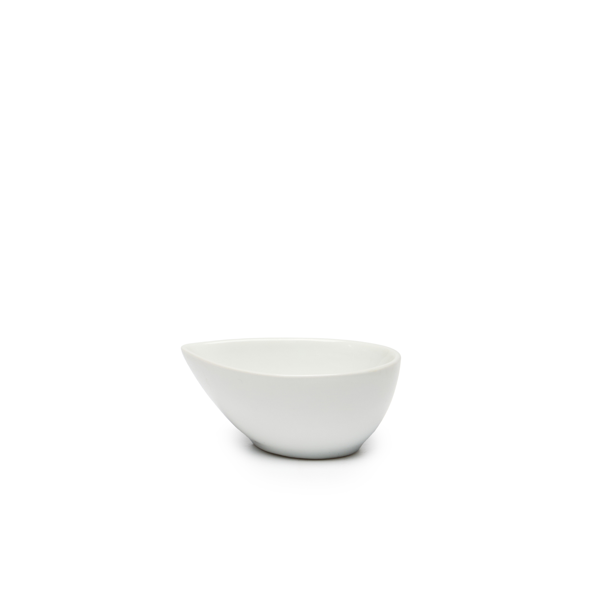 Taça Molho Porcelana Degustacion Branco 9cl 10X7.5X4cm