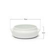 Ca�arola com Asas Branco 16X13.5X5cm