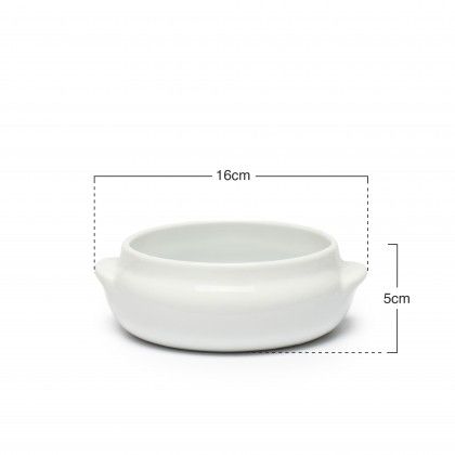 Ca�arola com Asas Branco 16X13.5X5cm