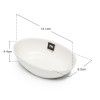 Taça Snack Branca 14.1X8.5X4.4CM Taça Snack Branca 14.1X8.5X4.4CM