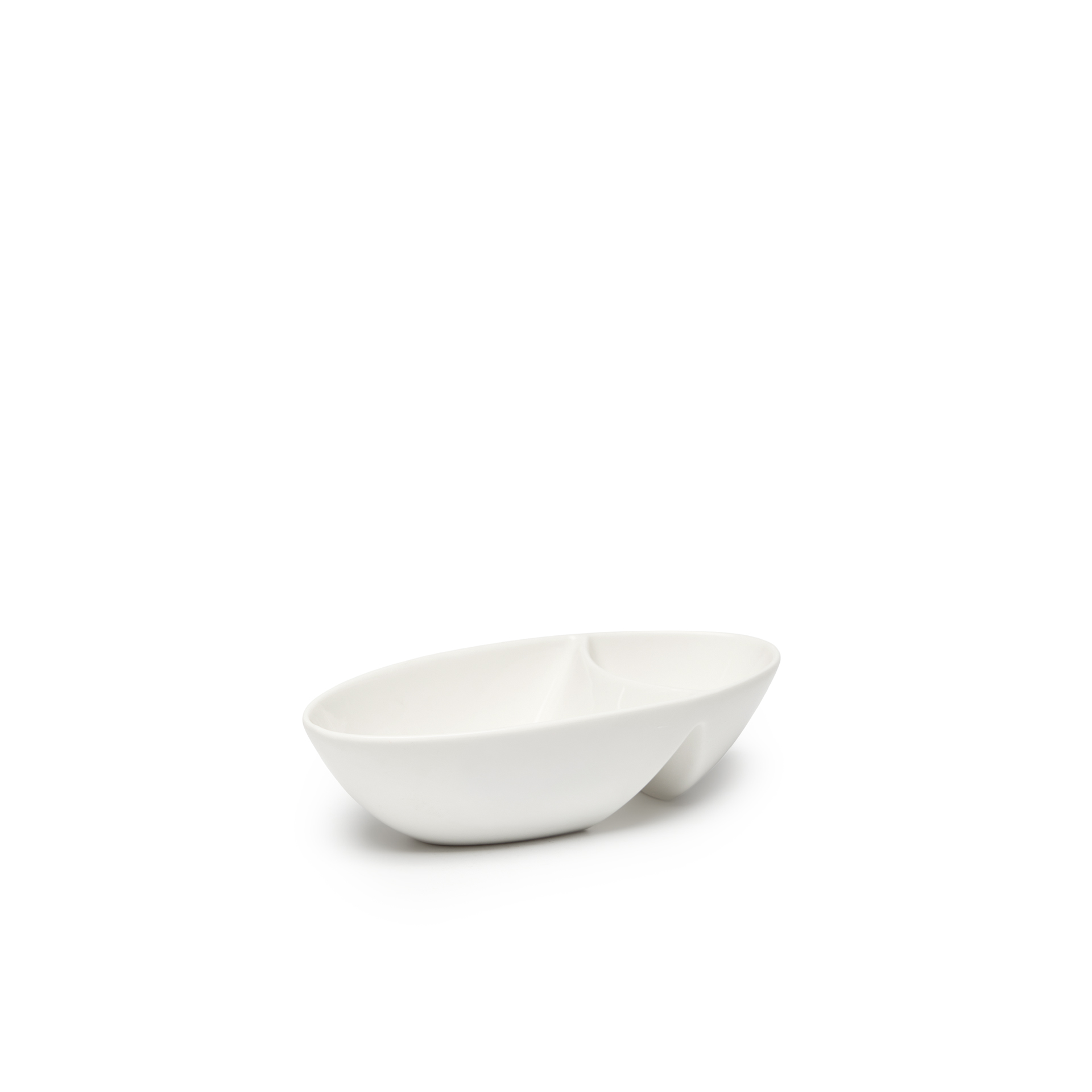 Bandeja Porcelana Olive Branco 19X9cm