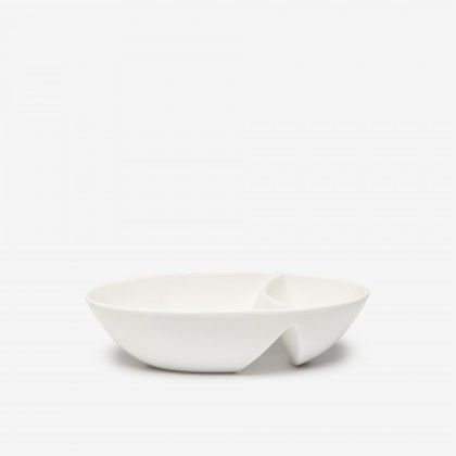 Bandeja Porcelana Olive Branco 19X9cm Bandeja Porcelana Olive Branco 19X9cm