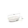 Bandeja Porcelana Olive Branco 19X9cm Bandeja Porcelana Olive Branco 19X9cm