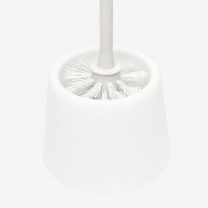 Escovilhão Piaçaba Wc Roma Branco 11.5X35cm Escovilhão Piaçaba Wc Roma Branco 11.5X35cm