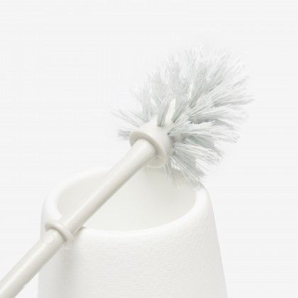Escovilhão Piaçaba Wc Roma Branco 11.5X35cm Escovilhão Piaçaba Wc Roma Branco 11.5X35cm