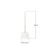Escovilhão Piaçaba Wc Roma Branco 11.5X35cm Escovilhão Piaçaba Wc Roma Branco 11.5X35cm