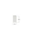 Paliteiro Porcelana Ming Branco 3X3X6cm Paliteiro Porcelana Ming Branco 3X3X6cm