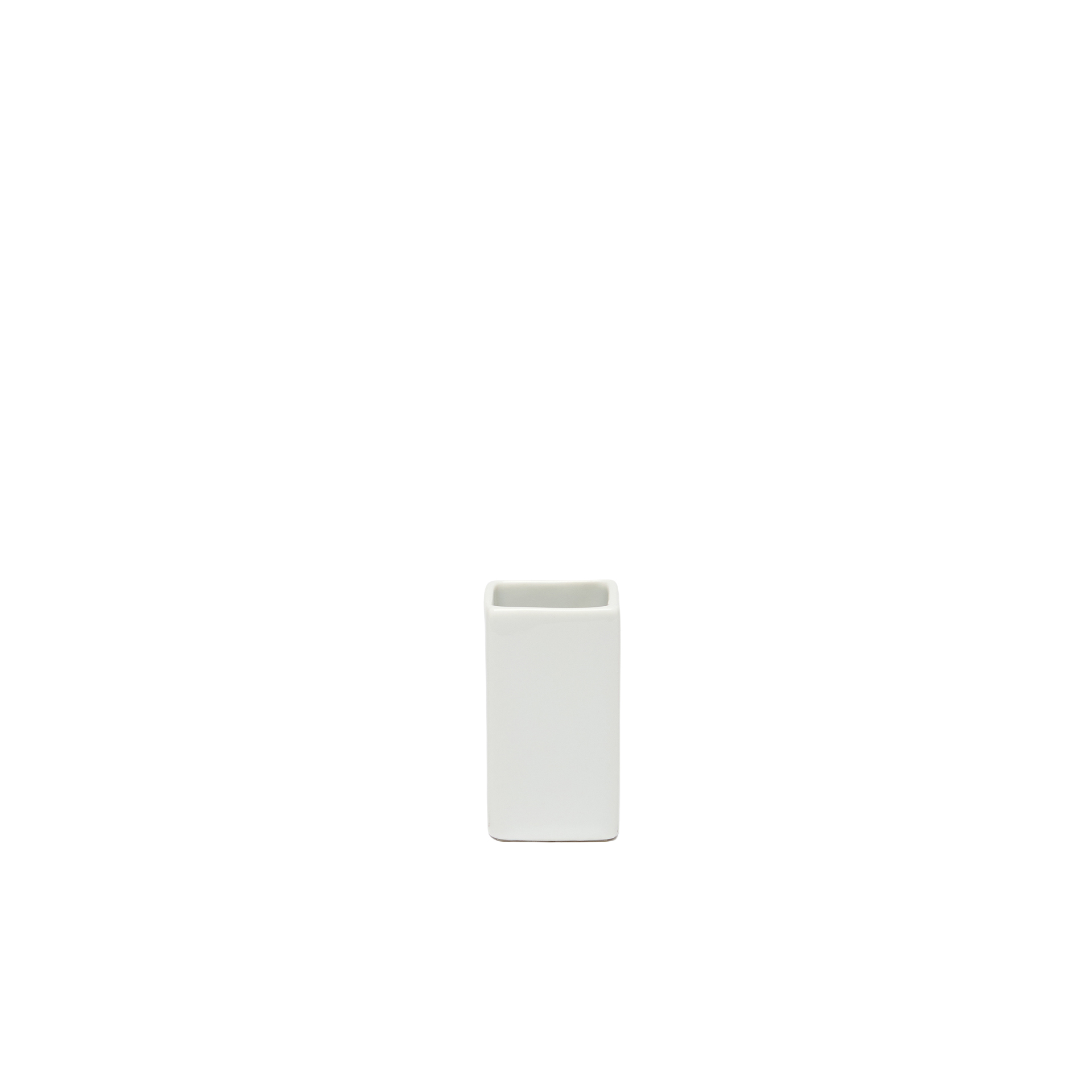 Paliteiro Porcelana Ming Branco 3X3X6cm