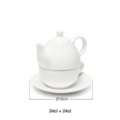 Bule com Chávena e Pires 34+24CL Bule com Chávena e Pires 34+24CL