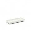 Prato Aperitivos Porcelana 3 Divis�rias 15X6.3X2cm