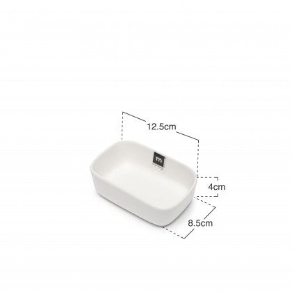 Taça Snack Branca 12.5X8.5X4CM Taça Snack Branca 12.5X8.5X4CM