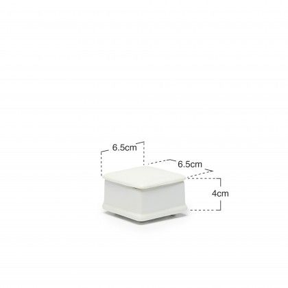 Caixa Porcelana Turismo Branco 6.5X6.5X4cm Caixa Porcelana Turismo Branco 6.5X6.5X4cm