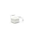 Caixa Porcelana Turismo Branco 6.5X6.5X4cm Caixa Porcelana Turismo Branco 6.5X6.5X4cm