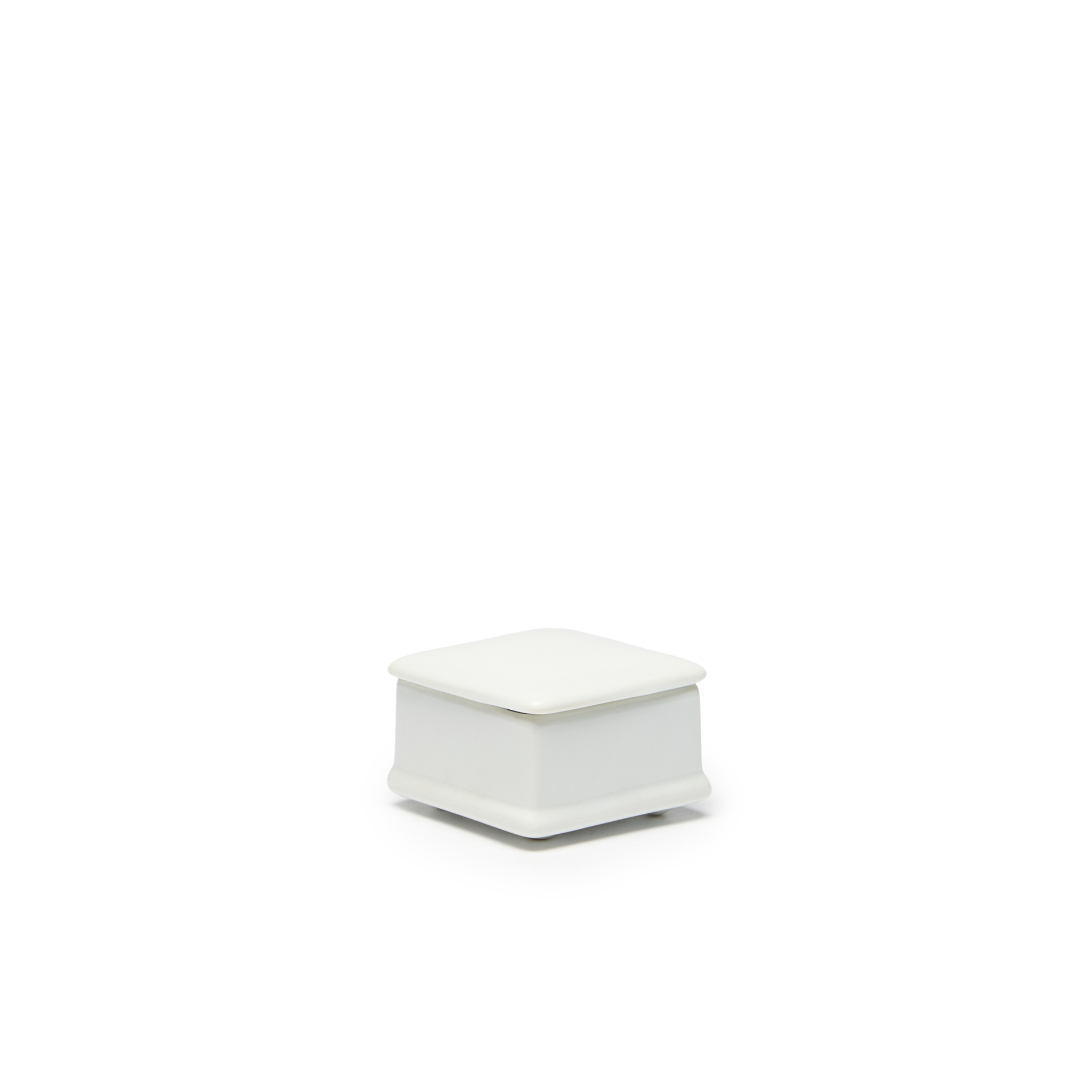 Caixa Porcelana Turismo Branco 6.5X6.5X4cm