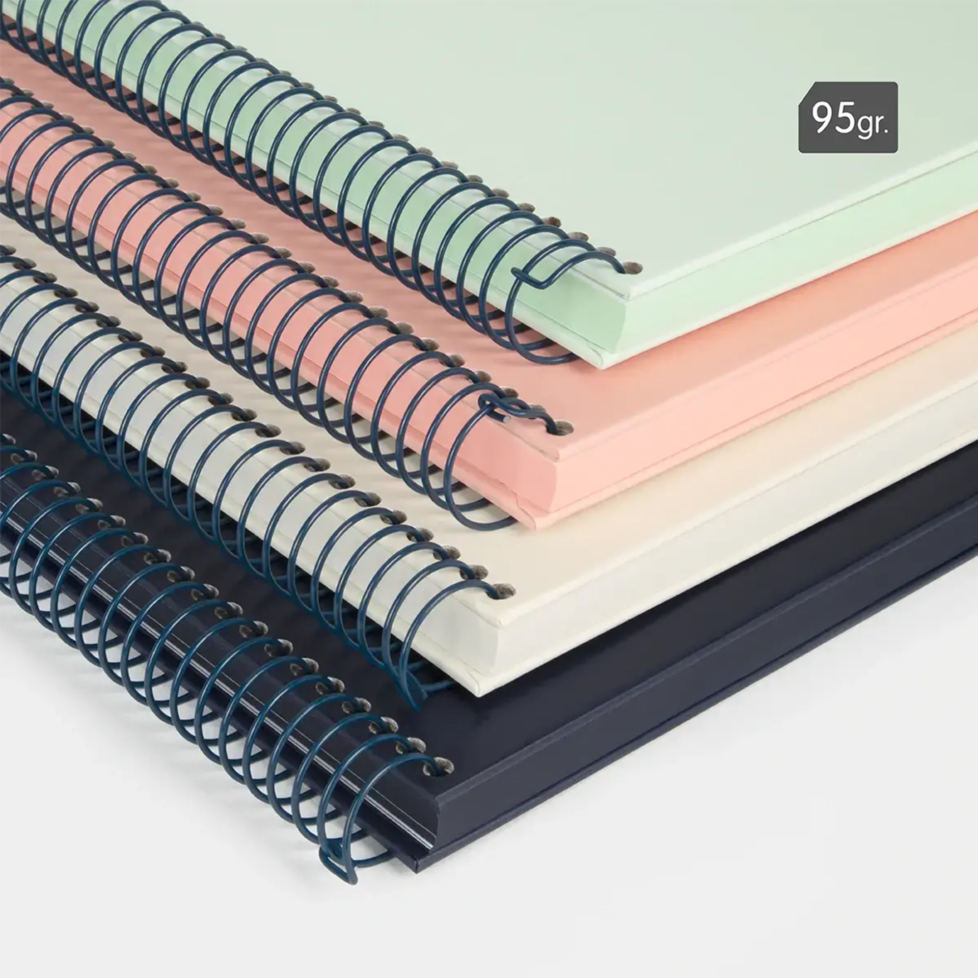 Caderno Espiral Capa Dura A4 Pautado Azul 80Folhas