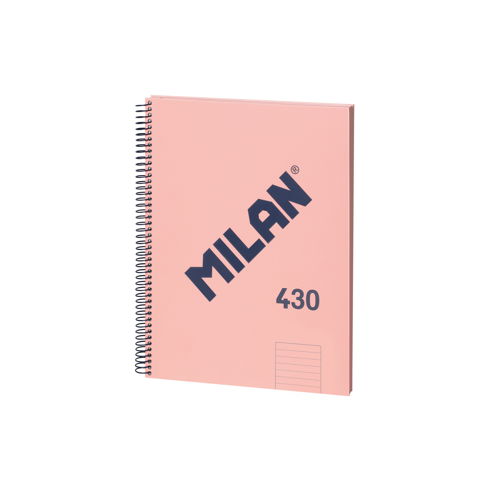 Caderno Espiral Capa Dura A4 Pautado Rosa 80Folhas