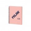 Caderno Espiral Capa Dura A4 Pautado Rosa 80Folhas