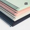Caderno Espiral Capa Dura A4 Pautado Azul 80Folhas