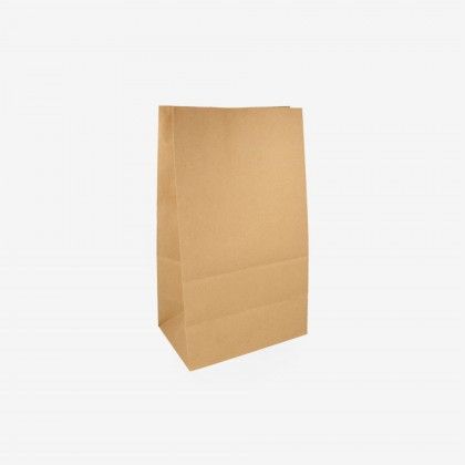 Embalagem 25 Sacos Kraft Catering Sem Asas 14X37cm