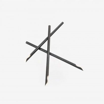 Palhinha Para Granizado Individual Preto �210X8mm Pack 250
