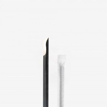 Palhinha Para Granizado Individual Preto �210X8mm Pack 250