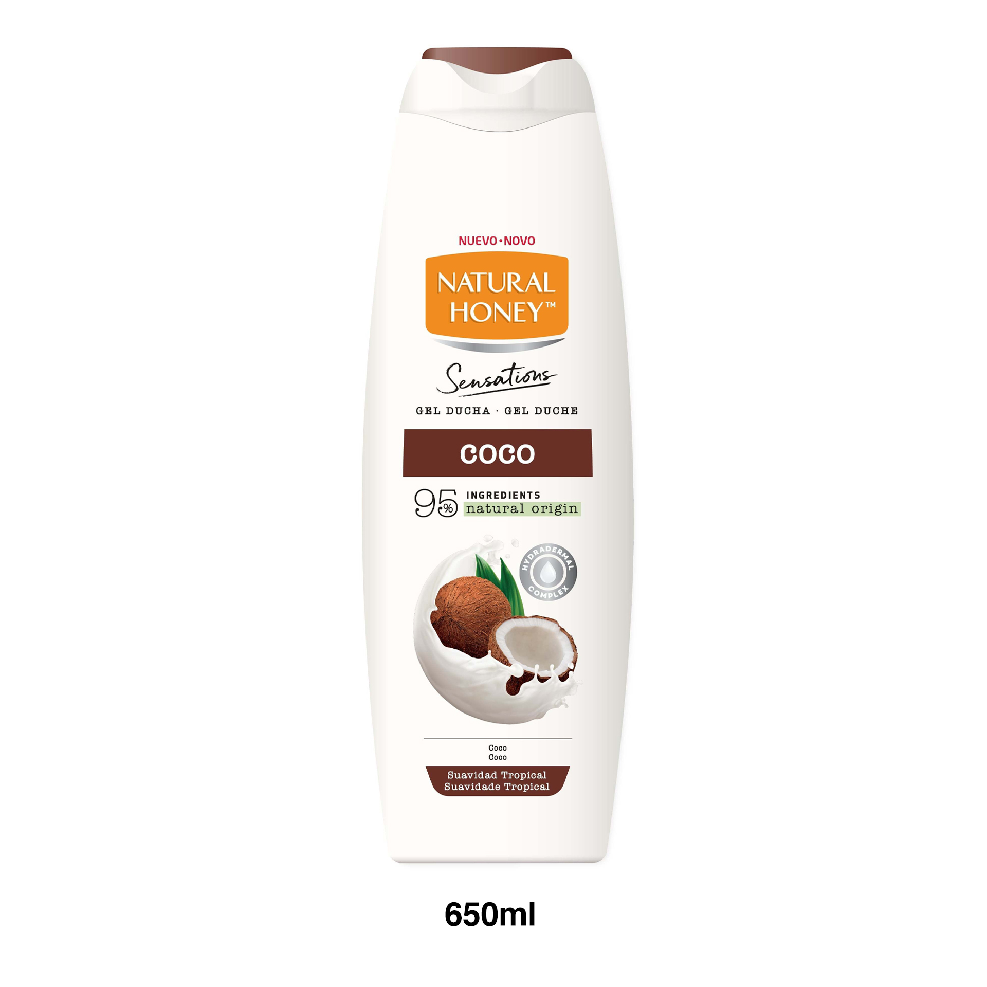 Gel Banho Natural Honey Sensations Coco 650ml