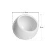Taça Porcelana Redonda Branco 8X8cm Taça Porcelana Redonda Branco 8X8cm