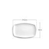 Bandeja Porcelana Castilla Retangular 16X24.5X2.3cm Bandeja Porcelana Castilla Retangular 16X24.5X2.3cm