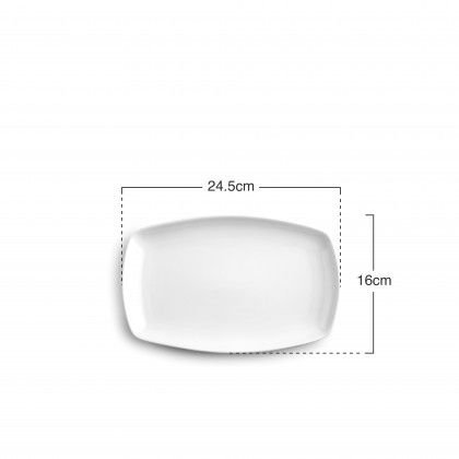Bandeja Porcelana Castilla Retangular 16X24.5X2.3cm Bandeja Porcelana Castilla Retangular 16X24.5X2.3cm