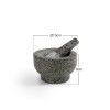 Almofariz Cozinha Granito Redondo 13X8cm