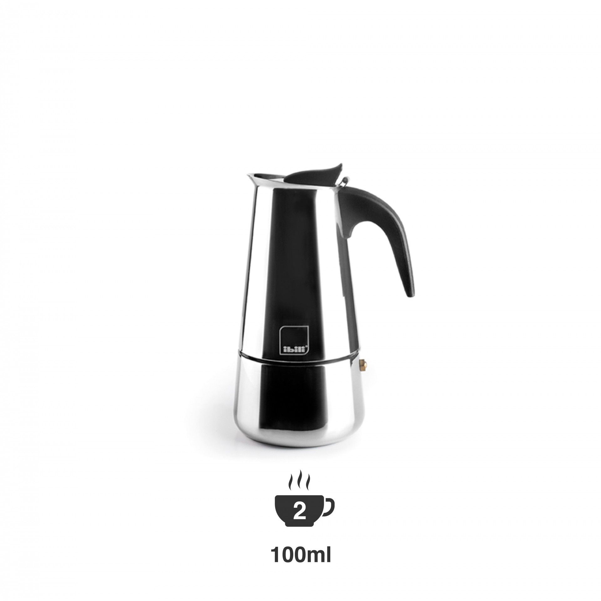Cafeteira Expresso Inox 100ml 2 Chavenas