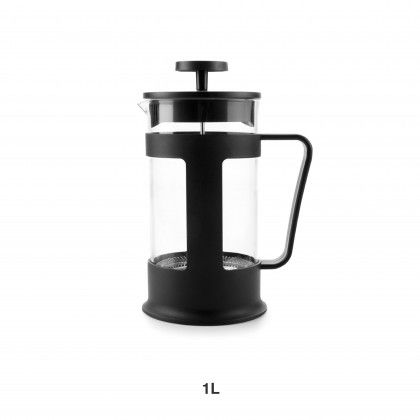 Cafeteira Embolo Vidro + Pl�stico 1000ml