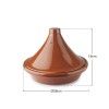 Tajine Barro Natural Esmaltado Castanho Ø28X19cm Tajine Barro Natural Esmaltado Castanho Ø28X19cm