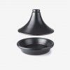 Tajine Barro Natural Esmaltado Preto �28X19cm