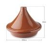 Tajine Barro Natural Esmaltado Castanho �32X23cm