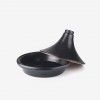 Tajine Barro Natural Esmaltado Preto �28X19cm