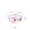 Caixa Hermetica Vidro 1200l 18.5X18.5X7.5cm Caixa Hermetica Vidro 1200l 18.5X18.5X7.5cm