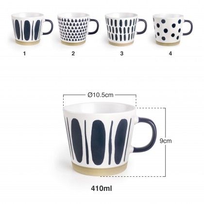 Caneca Porcelana Veghel 410ml Ø10.5X9cm Caneca Porcelana Veghel 410ml Ø10.5X9cm