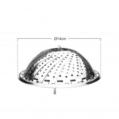 Cesto Cozer Vapor Dobravel 16/24cm Cesto Cozer Vapor Dobravel 16/24cm