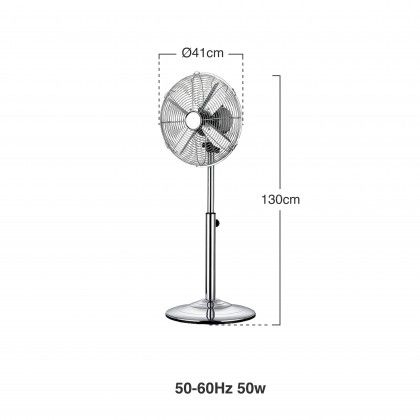Ventoinha Rialto Com Pé 50-60Hz 50w 41X130cm Ventoinha Rialto Com Pé 50-60Hz 50w 41X130cm