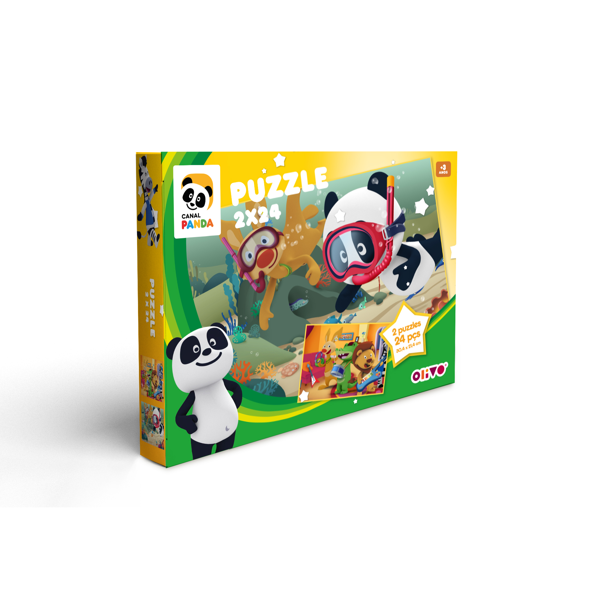 Puzzle Canal Panda Peças 2X24