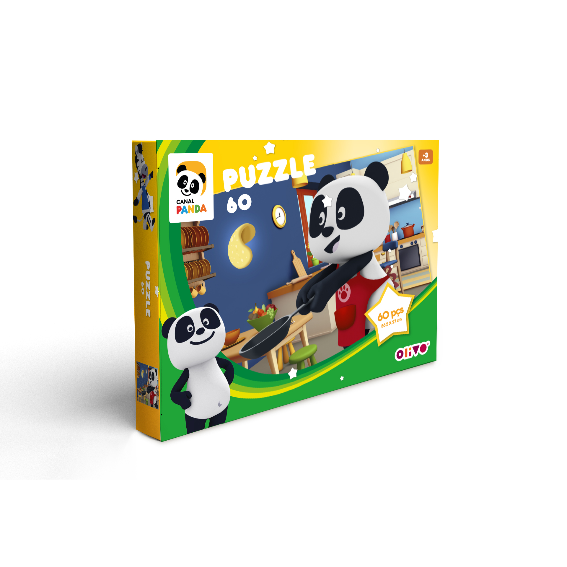 Puzzle Canal Panda Peças 2X60