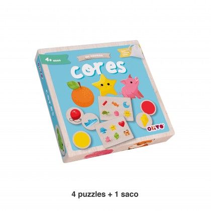 Jogo Evolui Cores Madeira Jogo Evolui Cores Madeira