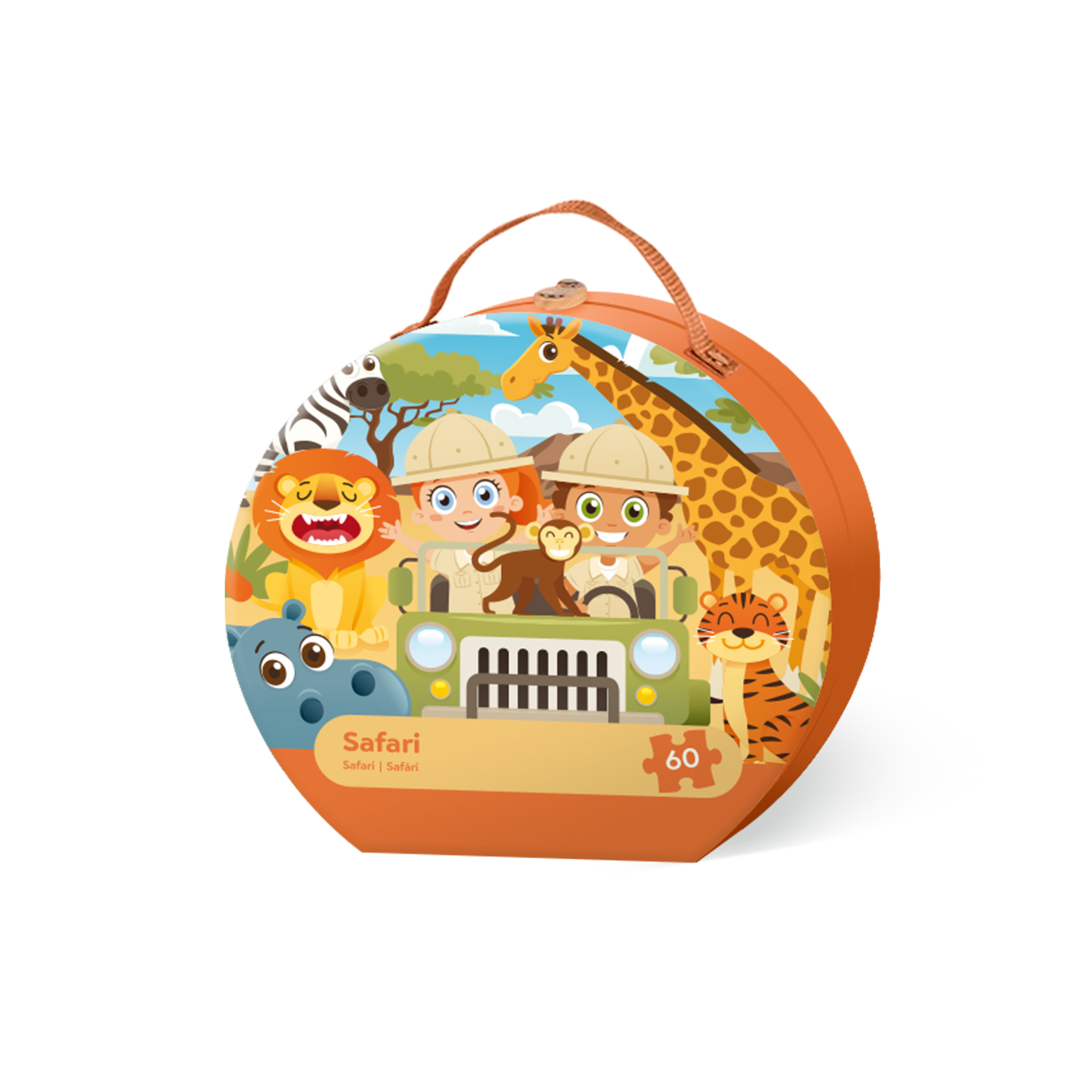 Puzzle Mala Safari 60 Peças