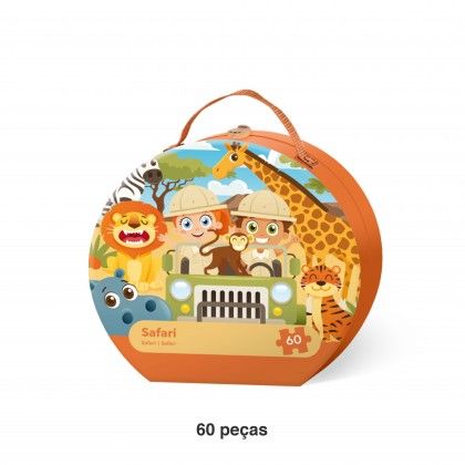 Puzzle Mala Safari 60 Peças Puzzle Mala Safari 60 Peças