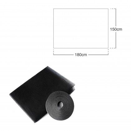 Rede Mosquiteira Janela Preto 150X180cm