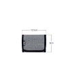 Carteira Velcro Silver Grey